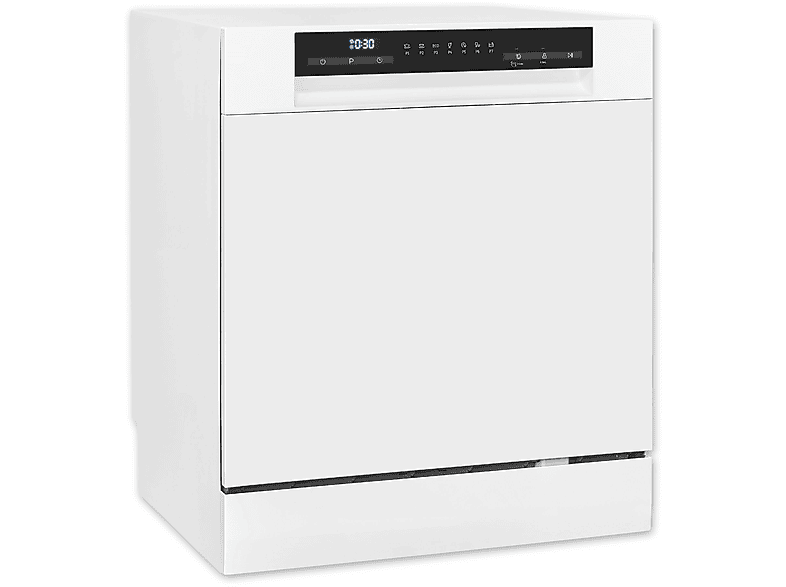 EXQUISIT GSP508-030D Geschirrspüler (freistehend (Besteckkorb, 550 mm breit, 49 dB (A), D)