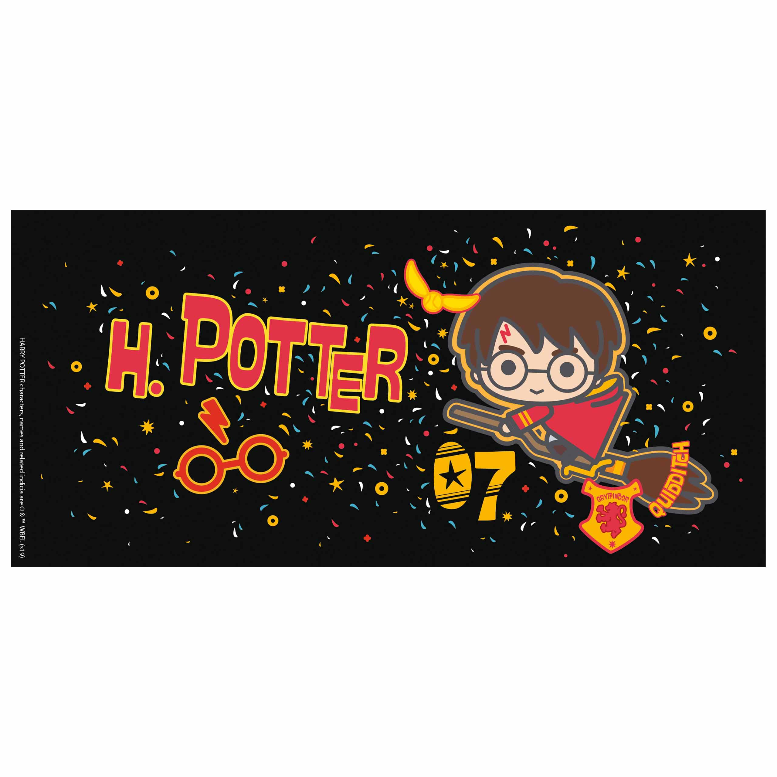 Harry-Potter-Banner mit Charakter und Logo.
