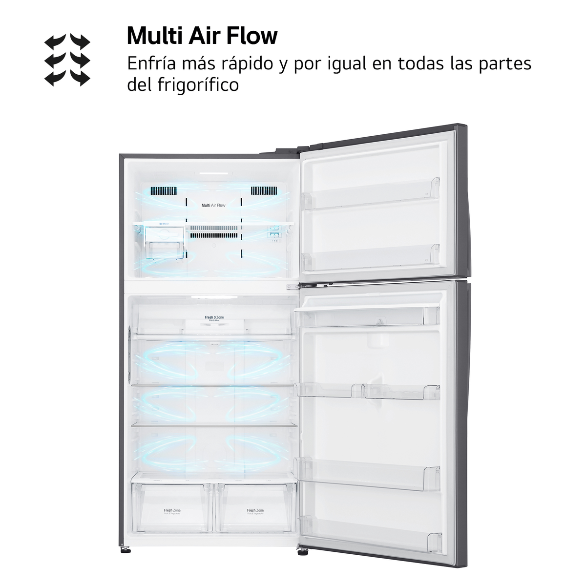 LG GTF916PZPED FRIGORIFERO DOPPIA PORTA, A 184 cm, 1 ripiani, Rumorosità 38 dB(A), Platino, Classe G