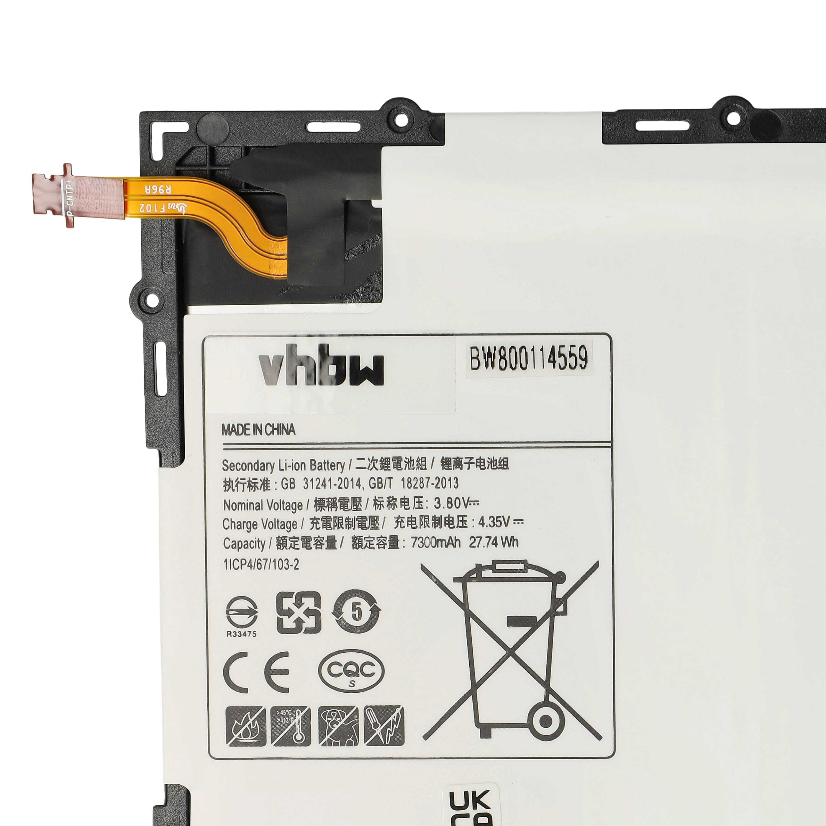 Leiterplatte, mit Text: Sekundär-Li-Ionen-Batterie. Hergestellt in China.