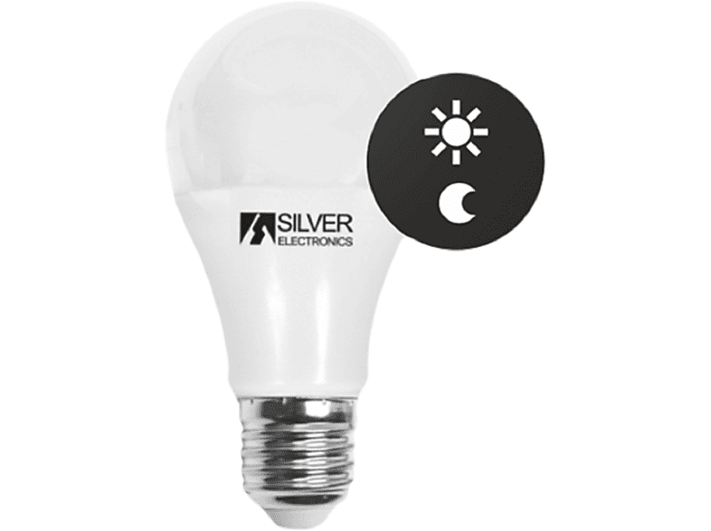 Bombilla | SILVER ELECTRONICS Silver LED Estándar Sensor E27, E27, 70 W ...