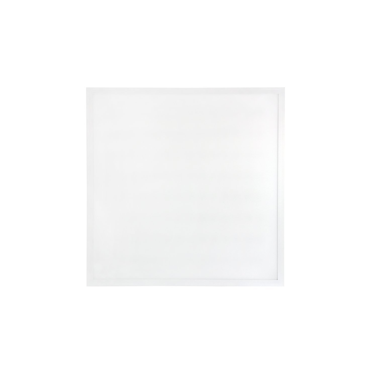 Ein weißes, rechteckiges LED-Panel-Licht, das wie eine Deckenleuchte aussieht.