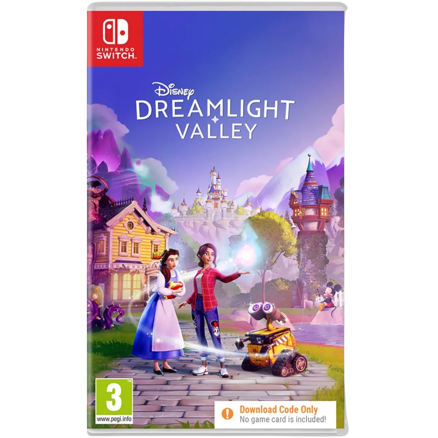 Scatola del gioco Nintendo Switch con grafica di Disney Dreamlight Valley.