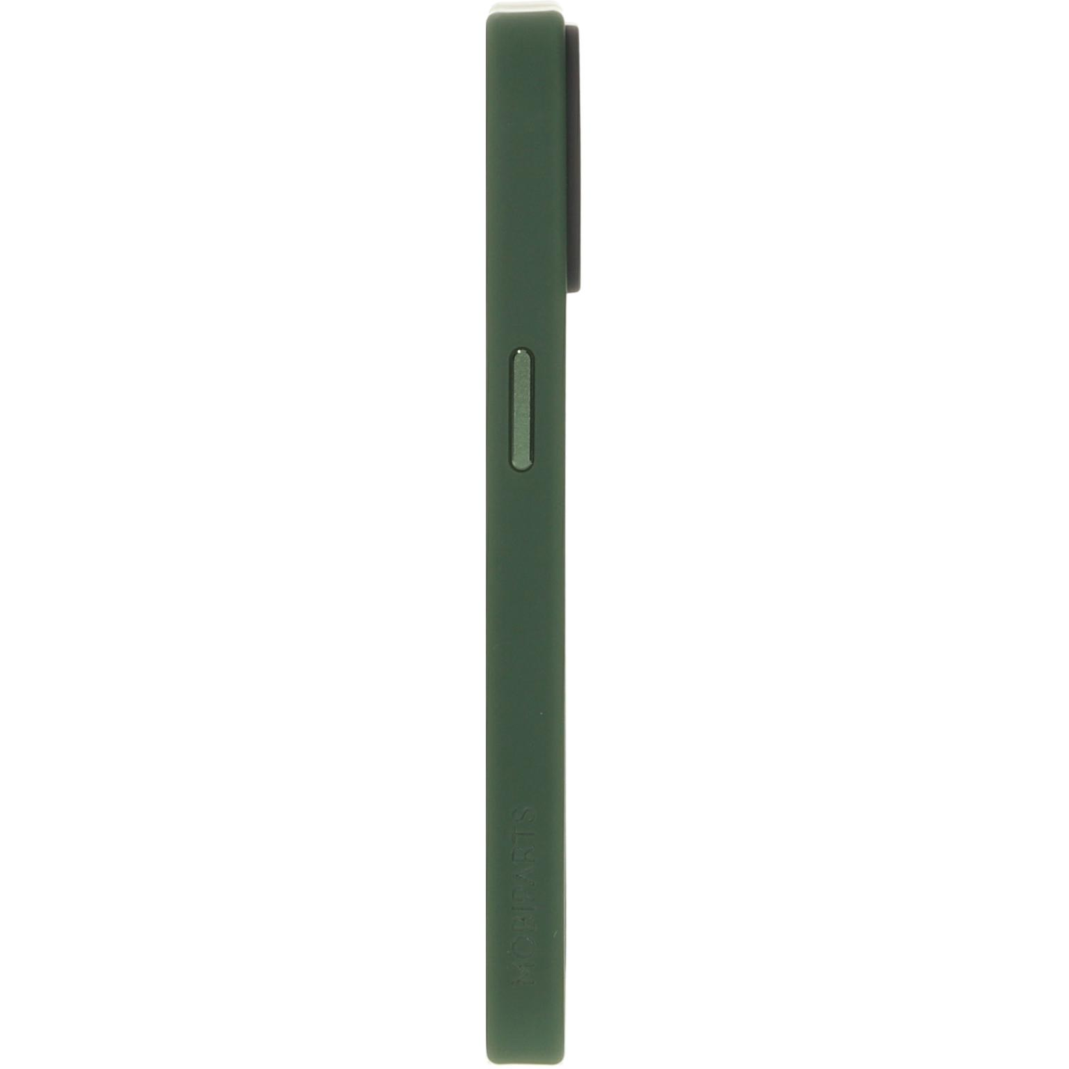 Groene telefoonhoes zijaanzicht. Mobiparts logo is zichtbaar.