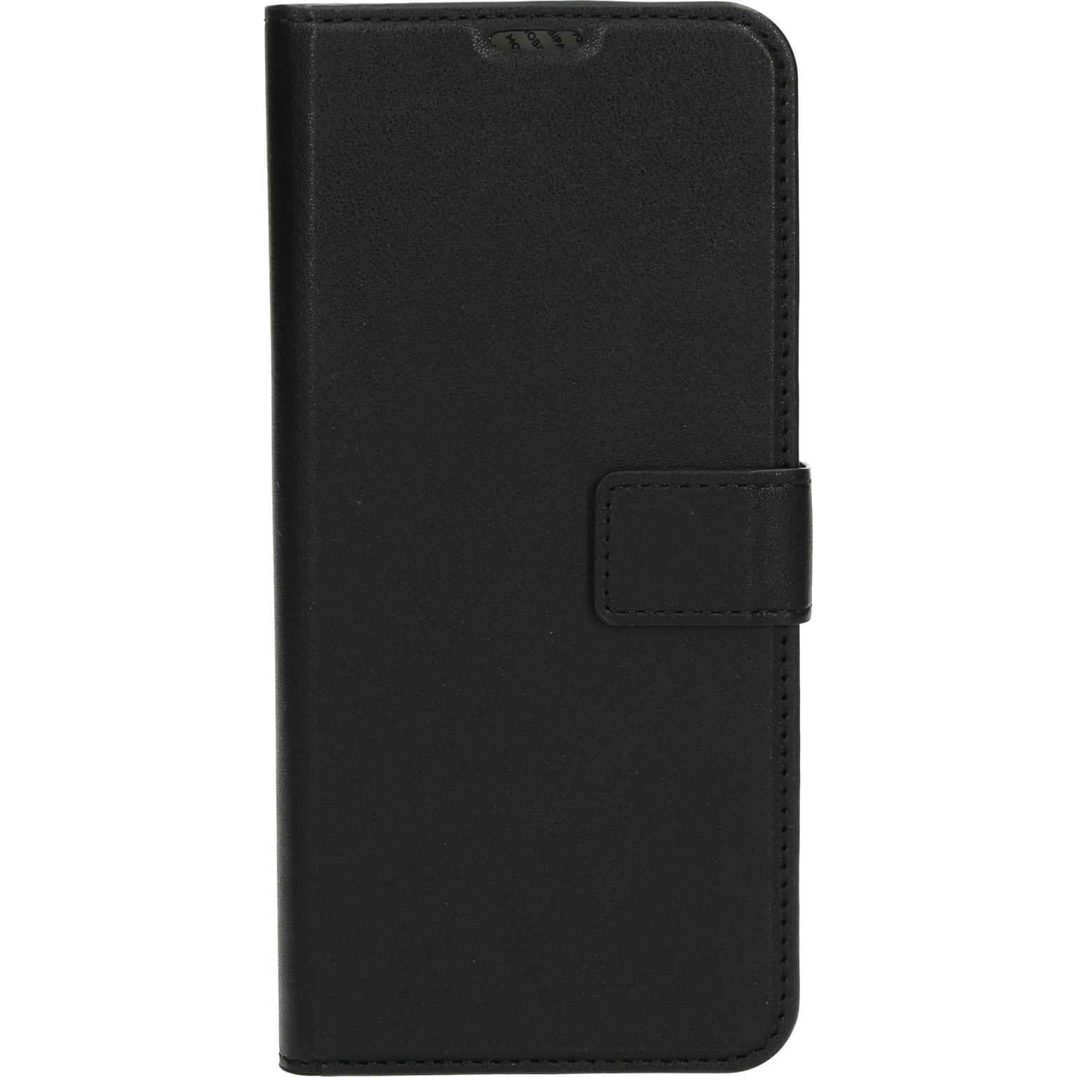 Een zwarte flipcase, gesloten.