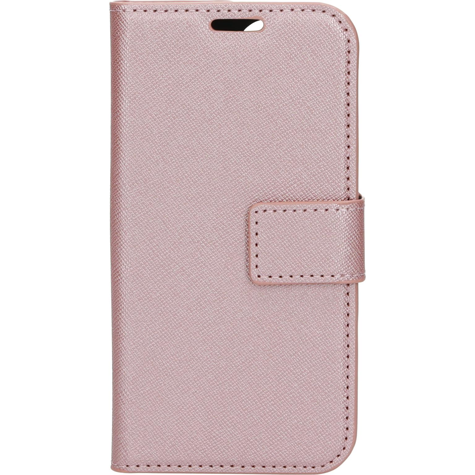 Een roze, gesloten flipcase.