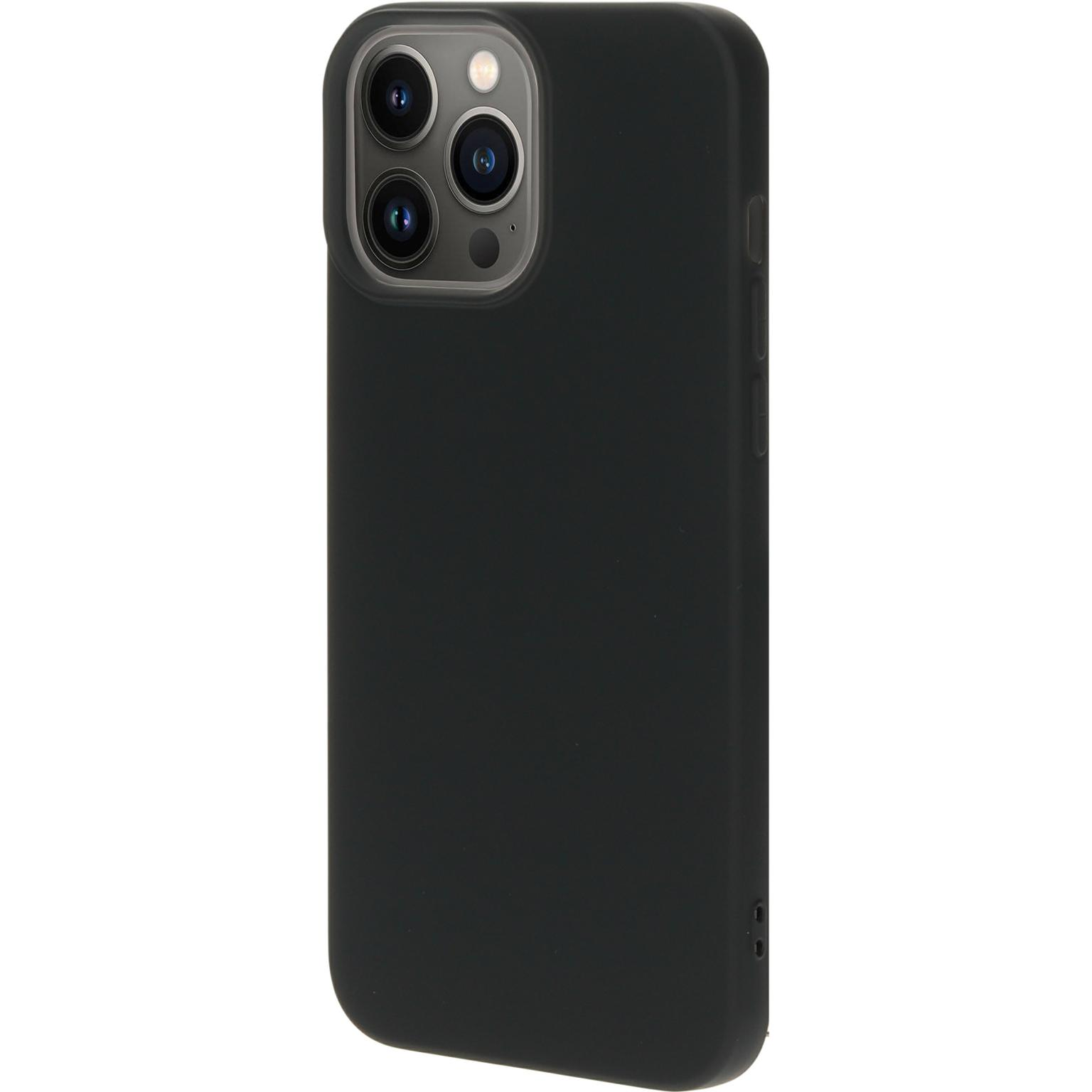 Zwarte telefoonhoes met camera-uitsparingen.