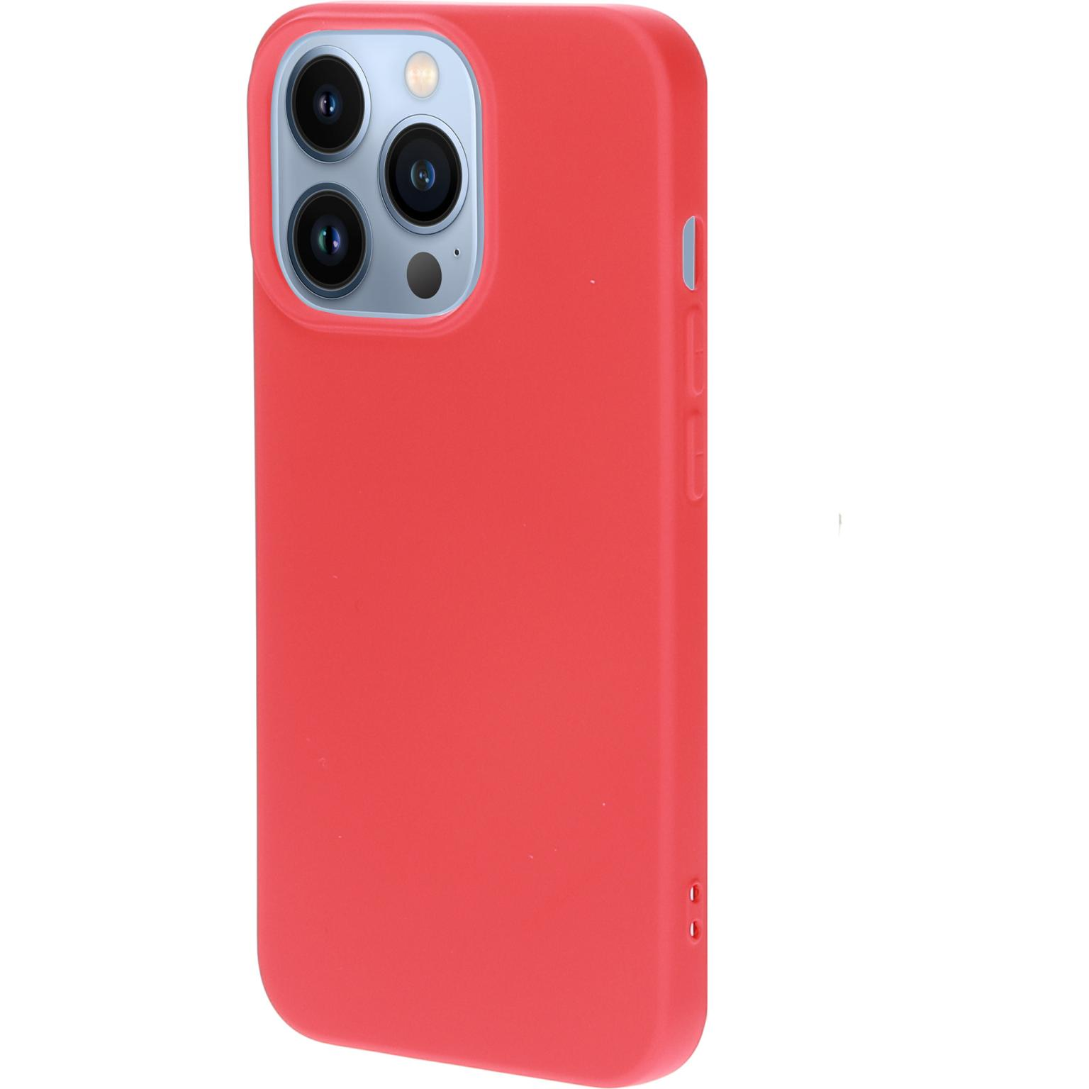 Rode telefoonhoes met camera-uitsparingen.