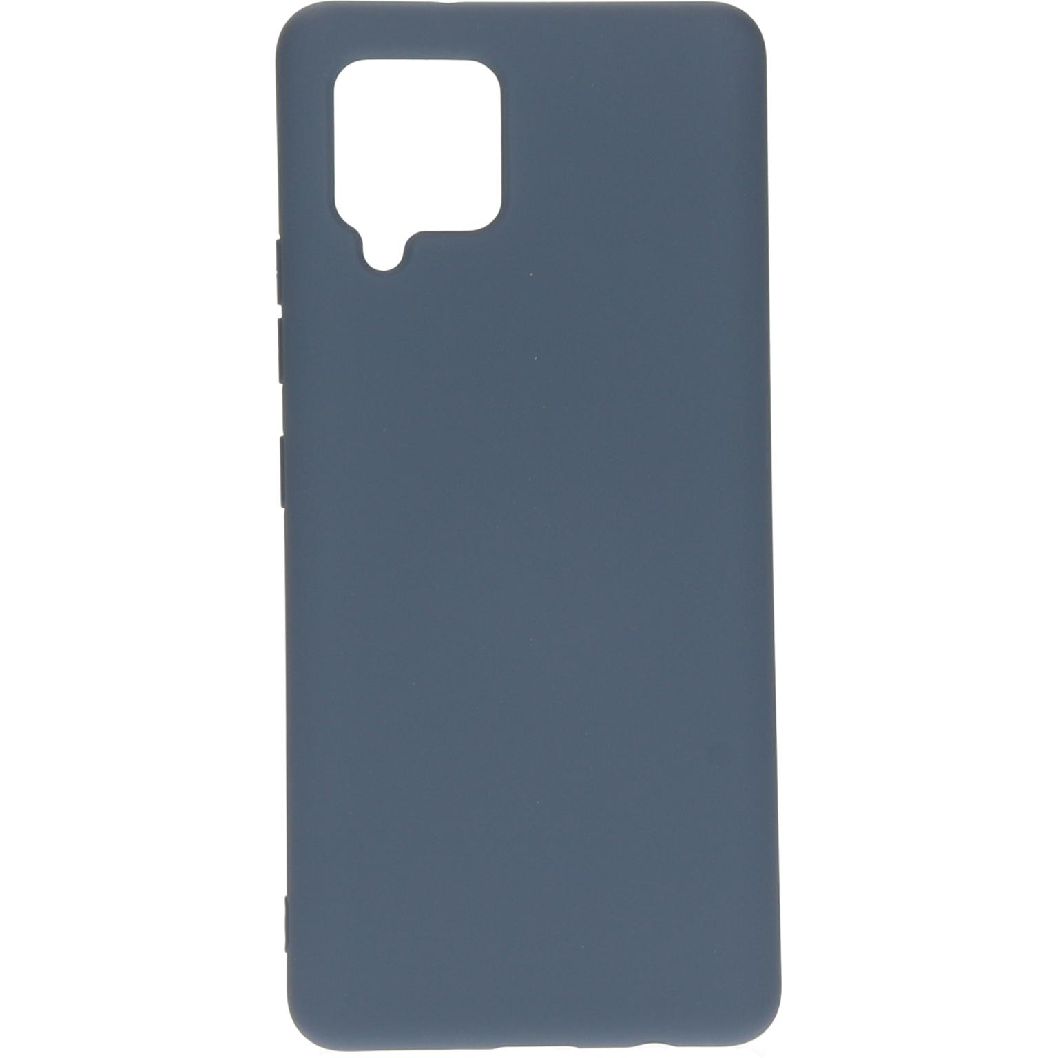 Blauwe telefoonhoes. Een blauwe telefoonhoes met uitsparingen.