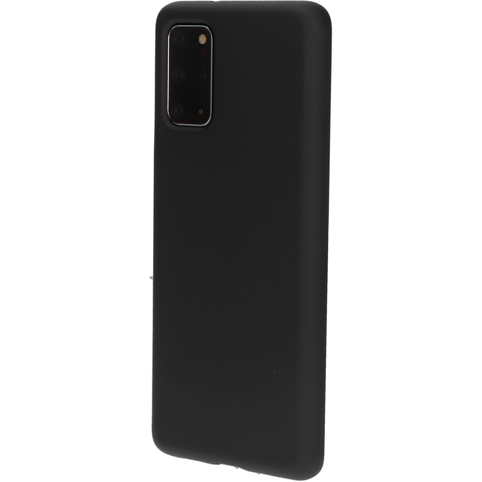 Zwart telefoonhoesje, zijaanzicht.