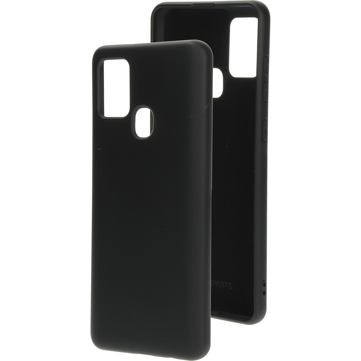 Twee zwarte telefoonhoesjes.