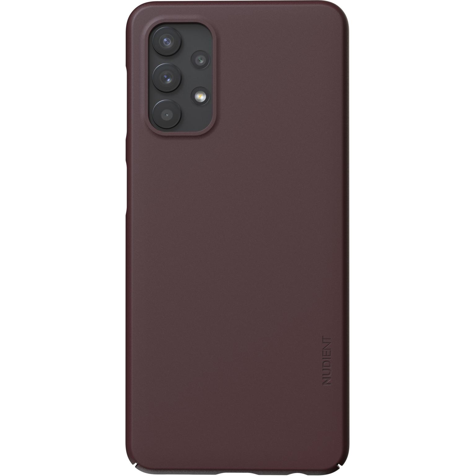 Solid brown phone case.