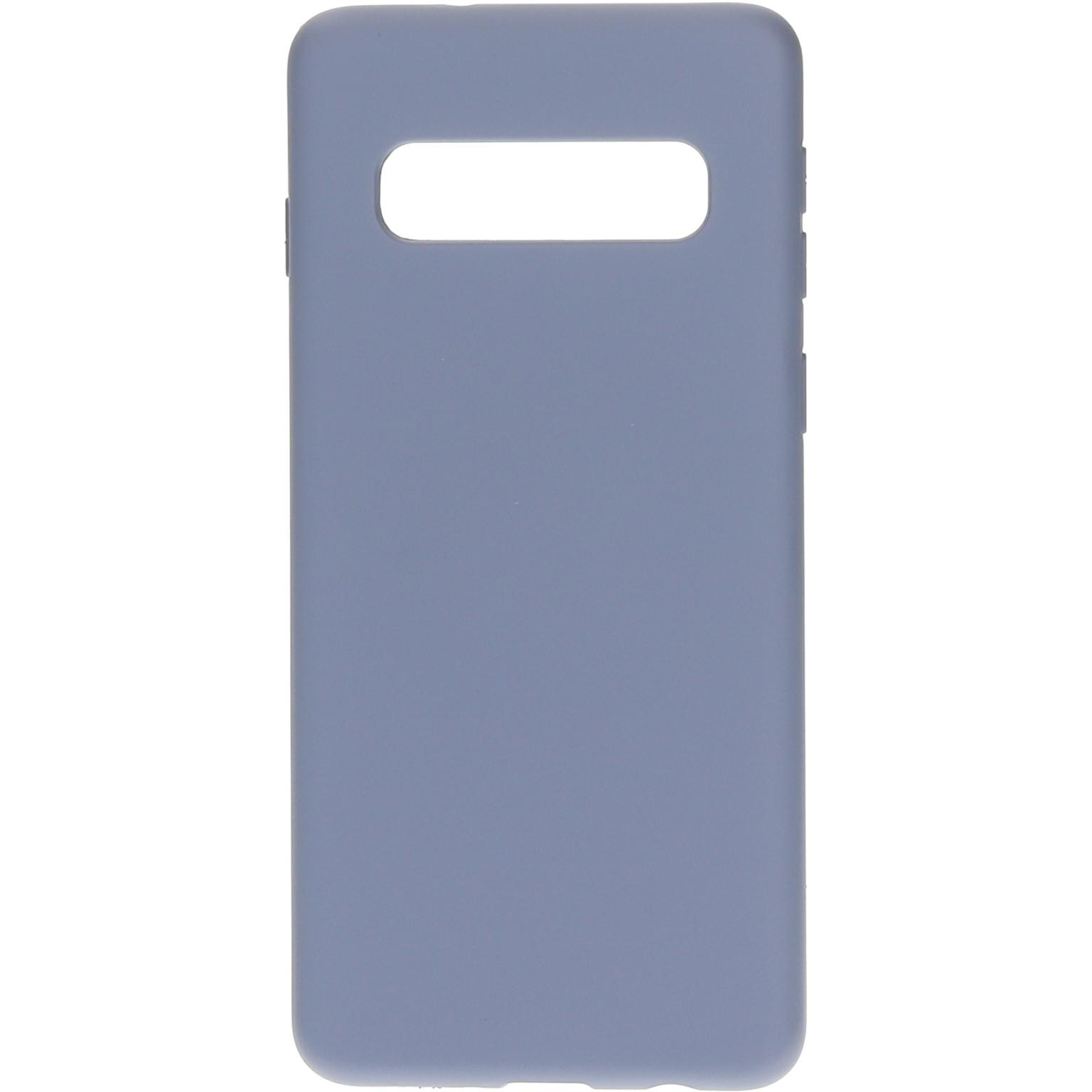 Blauw telefoonhoesje. Witte achtergrond.