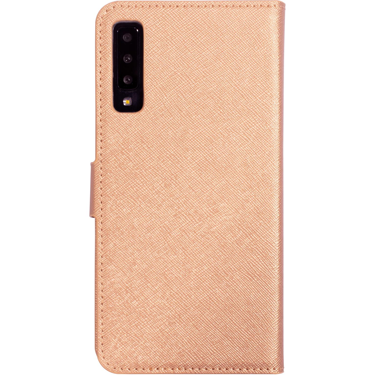 Roze telefoonhoes met textuuroppervlak, camera-uitsparing en magneetsluiting.