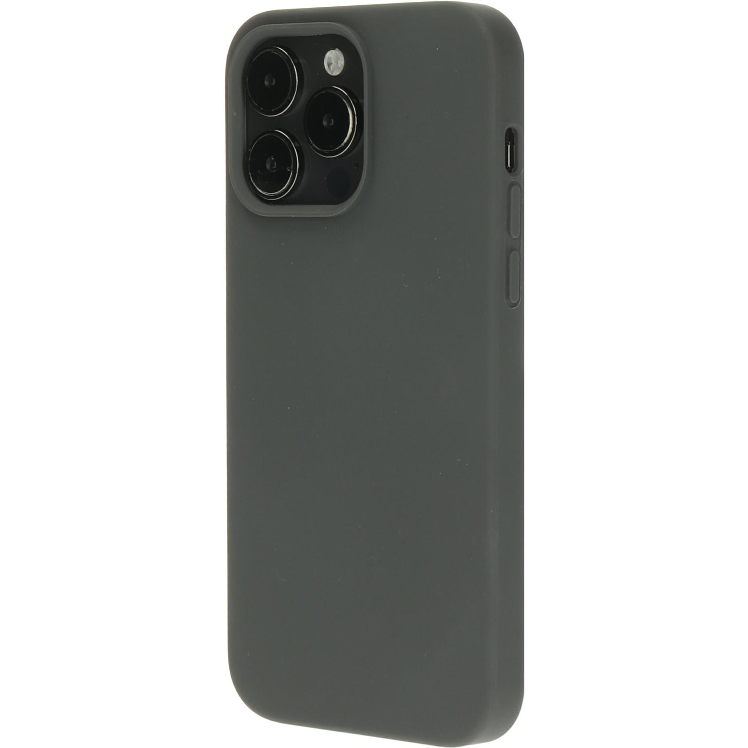 Donkergrijze telefoonhoes met camera-uitsparingen.