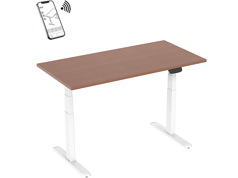 Mesa ergonómica  - 150-2318K3W Escritorio motorizado 180x75cm