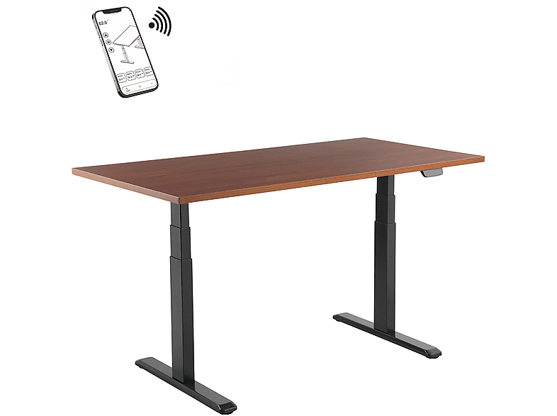 Mesa ergonómica  - 150-2518K3W Escritorio motorizado 180x75cm