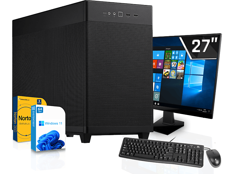 Systemtreff Office Komplett Amd Ryzen Pro G Mini Pc Mit Amd