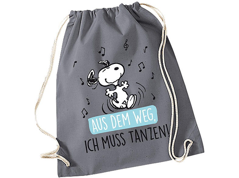 Sacca Autiga 'aus Dem Weg Ich Muss Tanzen' - Cotone 100%, 37x46 Cm, 12L, Blu Navy, Prodotta In Germania, Borsa Per La Spesa O La Palestra