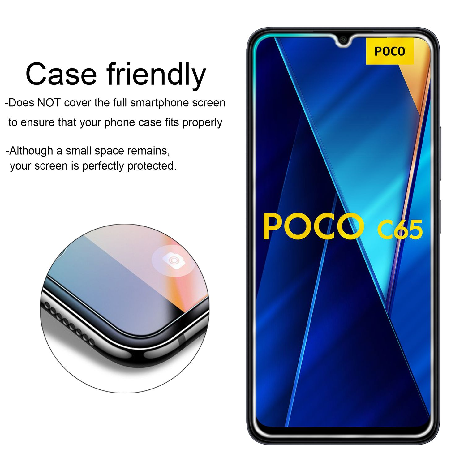 Cadorabo Pellicola In Vetro Temperato Per Alcatel One Touch POP C9 – Trasparente, Durezza 9H, Anti-graffio, Compatibile Con Cover