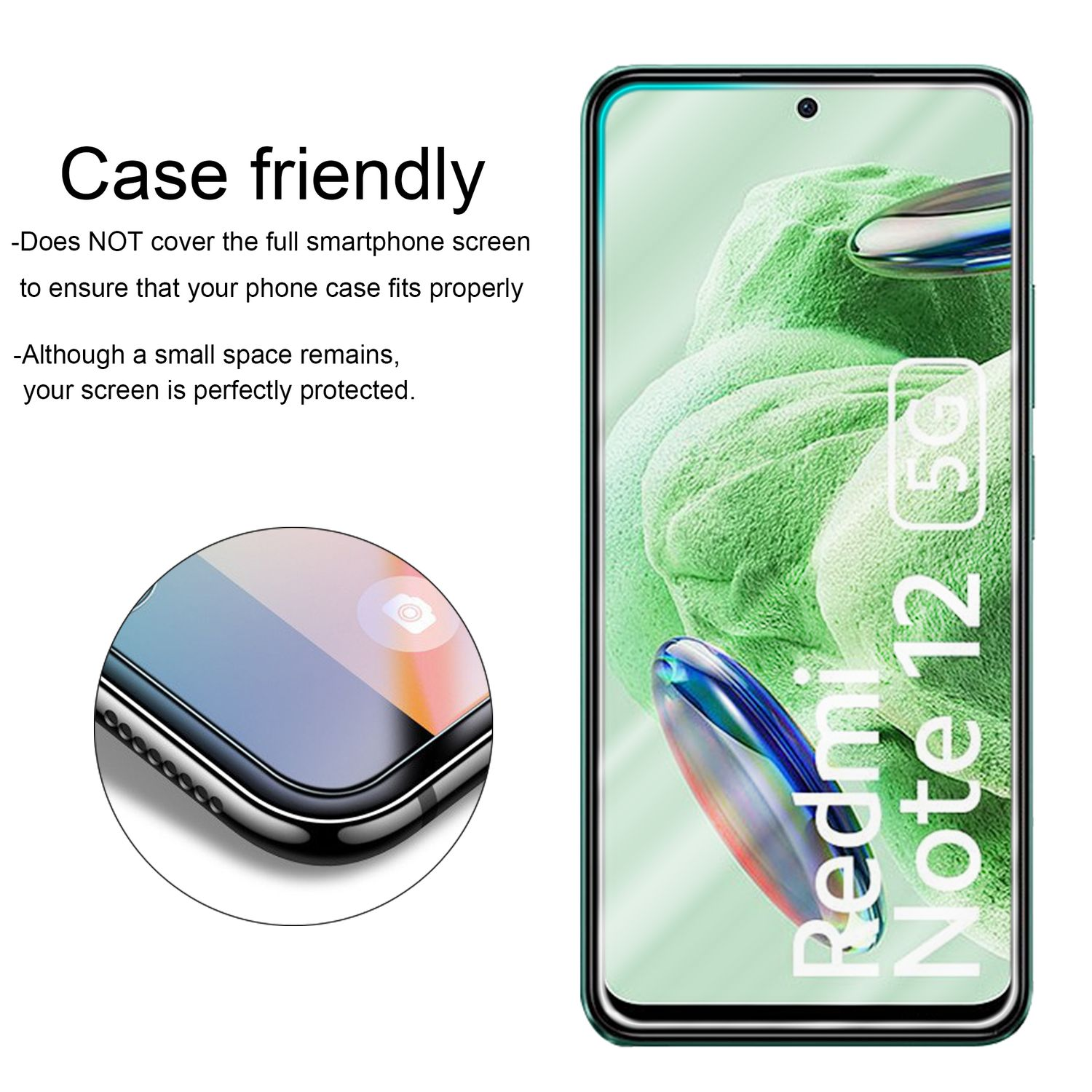 Cadorabo Vetro Protettivo Per Xiaomi Redmi 7 - Pellicola Temperata 9H, Alta Trasparenza, Anti Graffio, Compatibile 3D Touch - 4