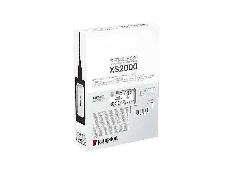 KINGSTON XS2000 USB 3.2 1 TB Taşınabilir SSD Gri Fiyat & Özellik