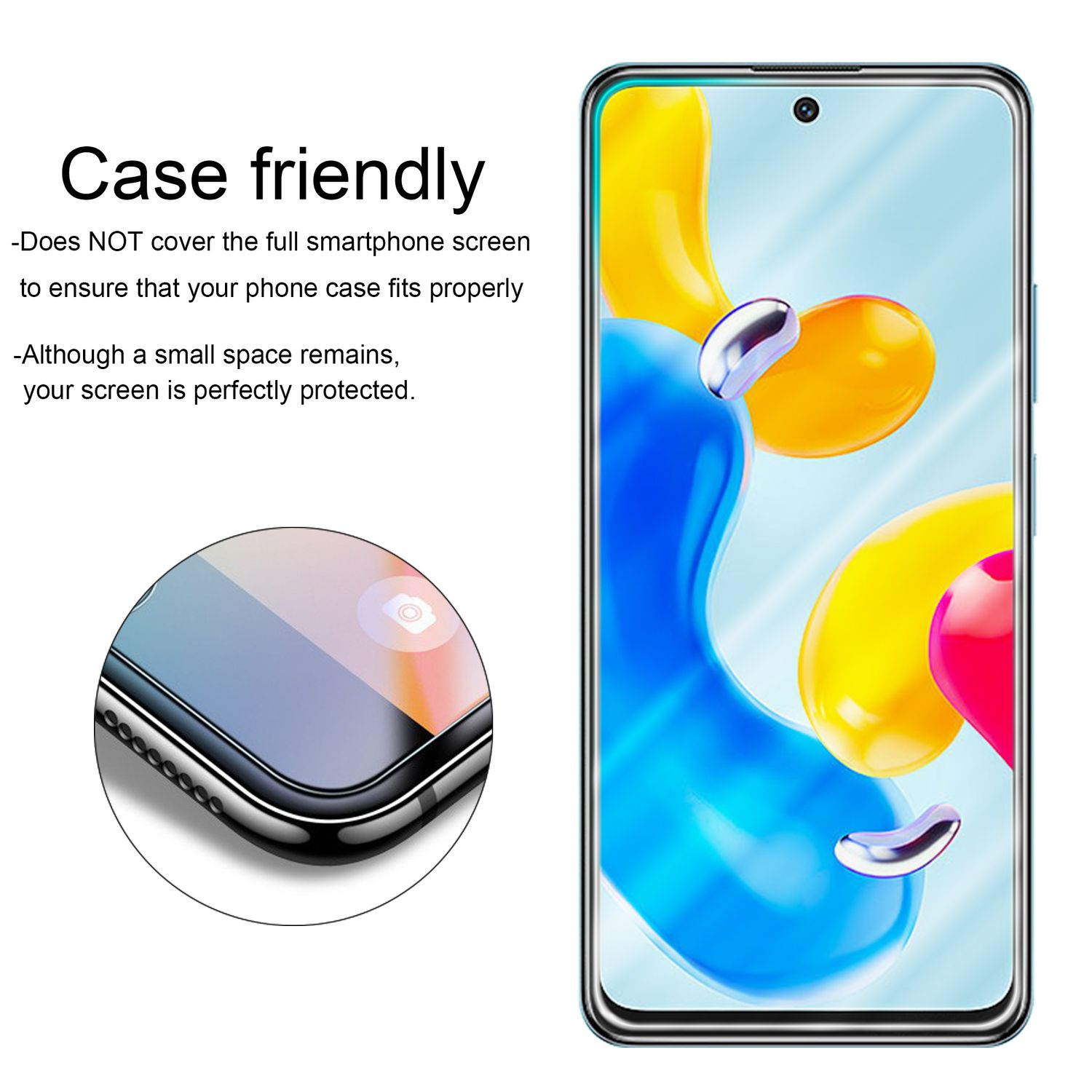 Cadorabo Vetro Protettivo Per Xiaomi Redmi Note 9 Pro / 9S – 9H Trasparente – 3D Touch - 2