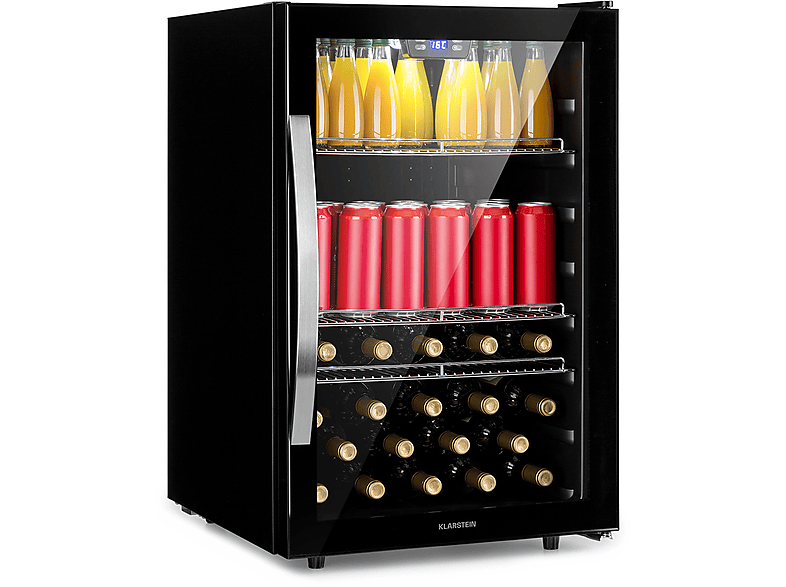 KLARSTEIN Beersafe 5XL Getränkekühlschrank (D, 84 cm hoch, Schwarz)