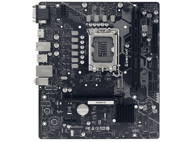 BIOSTAR H610MH D5 Mainboard Schwarz