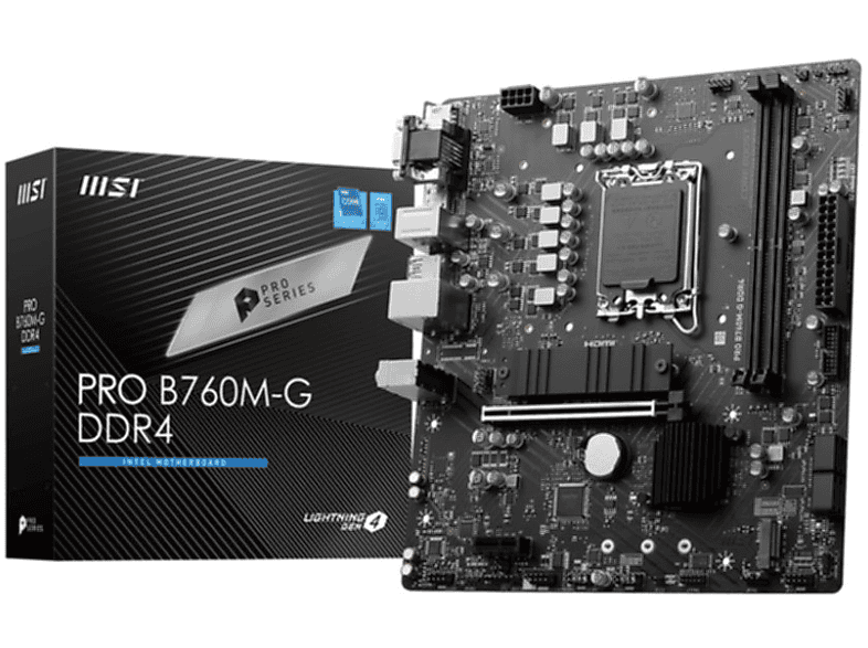 Moederbord  - PRO B760M-G DDR4 MSI