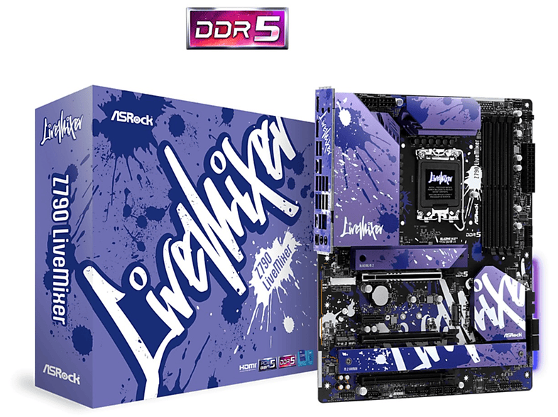 ASROCK Z790 LiveMixer Mainboard Mehrfarbig