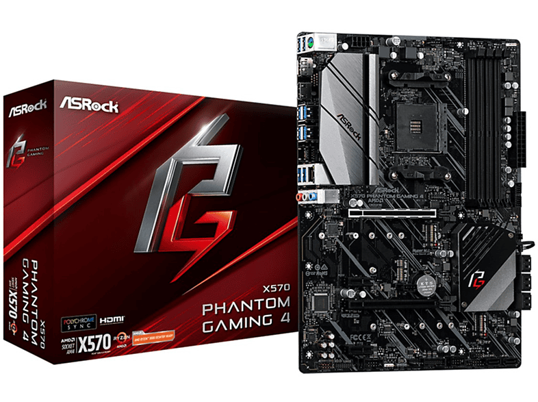 Placa base  - X570 Phantom Gaming 4 ASROCK