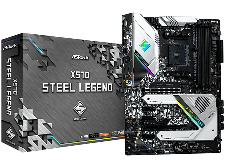 Placa base  - X570 Steel Legend ASROCK