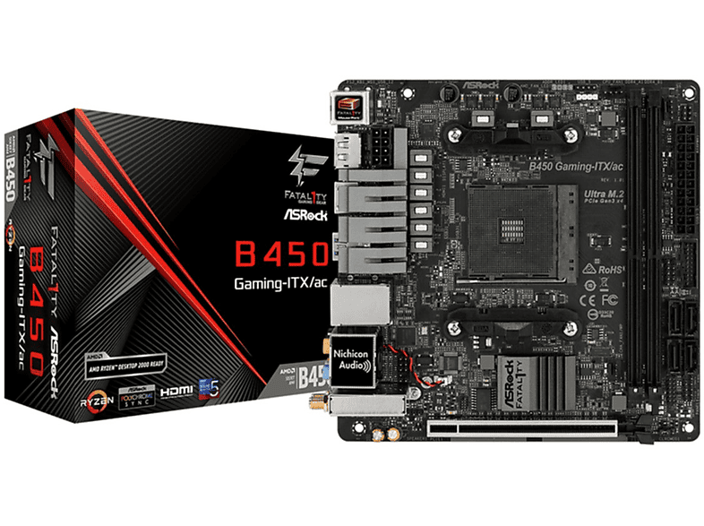 Moederbord  - Fatal1ty B450 Gaming-ITX/ac ASROCK