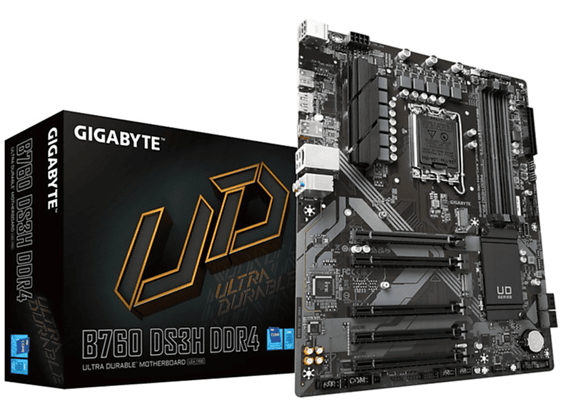 GIGABYTE B760 DS3H DDR4 Mainboard Mehrfarbig