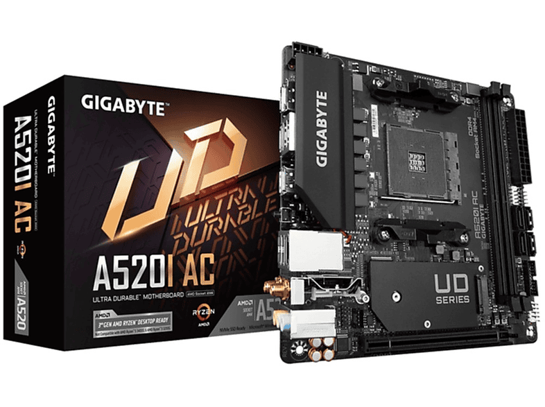 Moederbord  - Gigabyte A520I AC placa base AMD A520 Zócalo AM4 mini ITX GIGABYTE