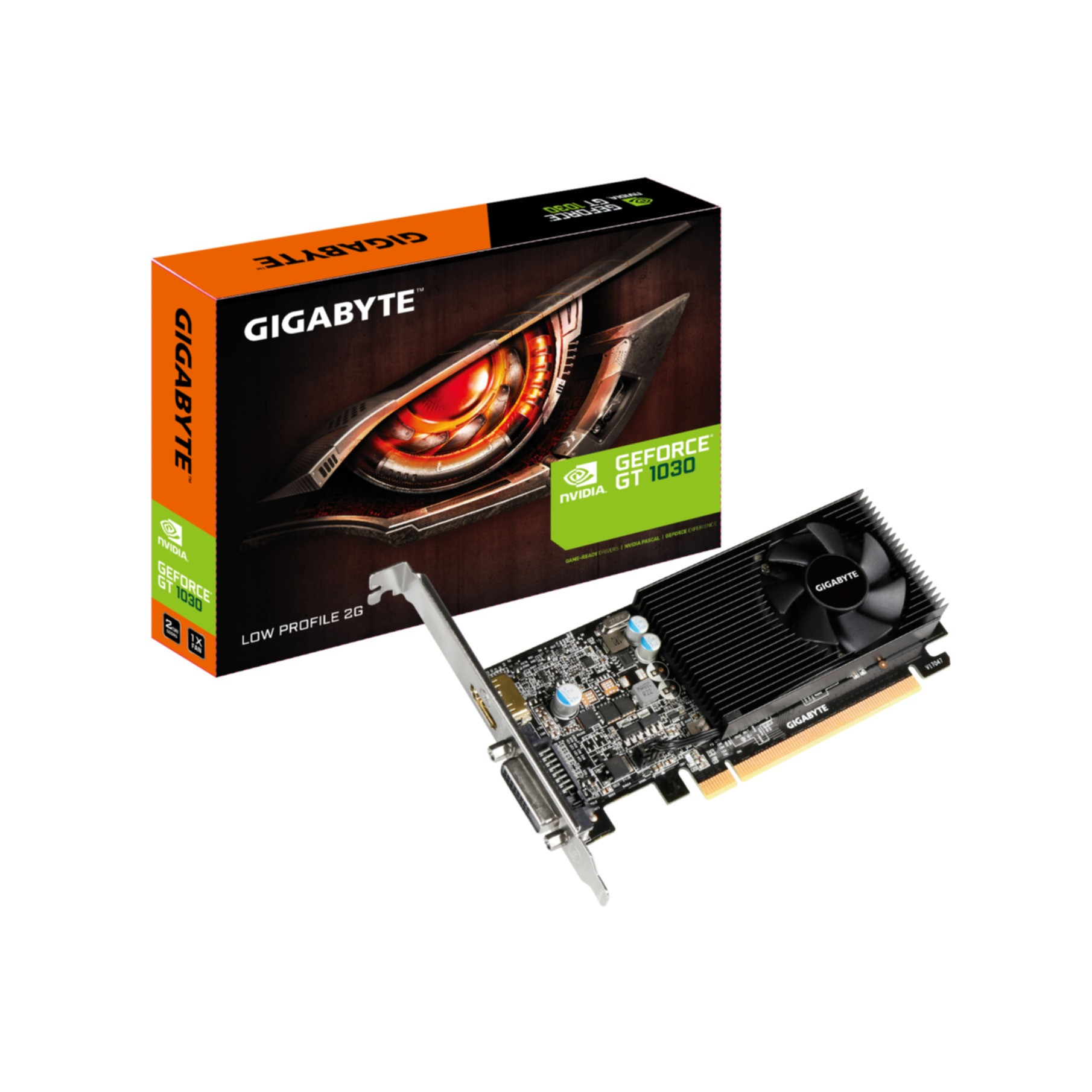 GIGABYTE NVIDIA GeForce GT 1030 2 GB GDDR5, SCHEDA GRAFICA, 2 GB