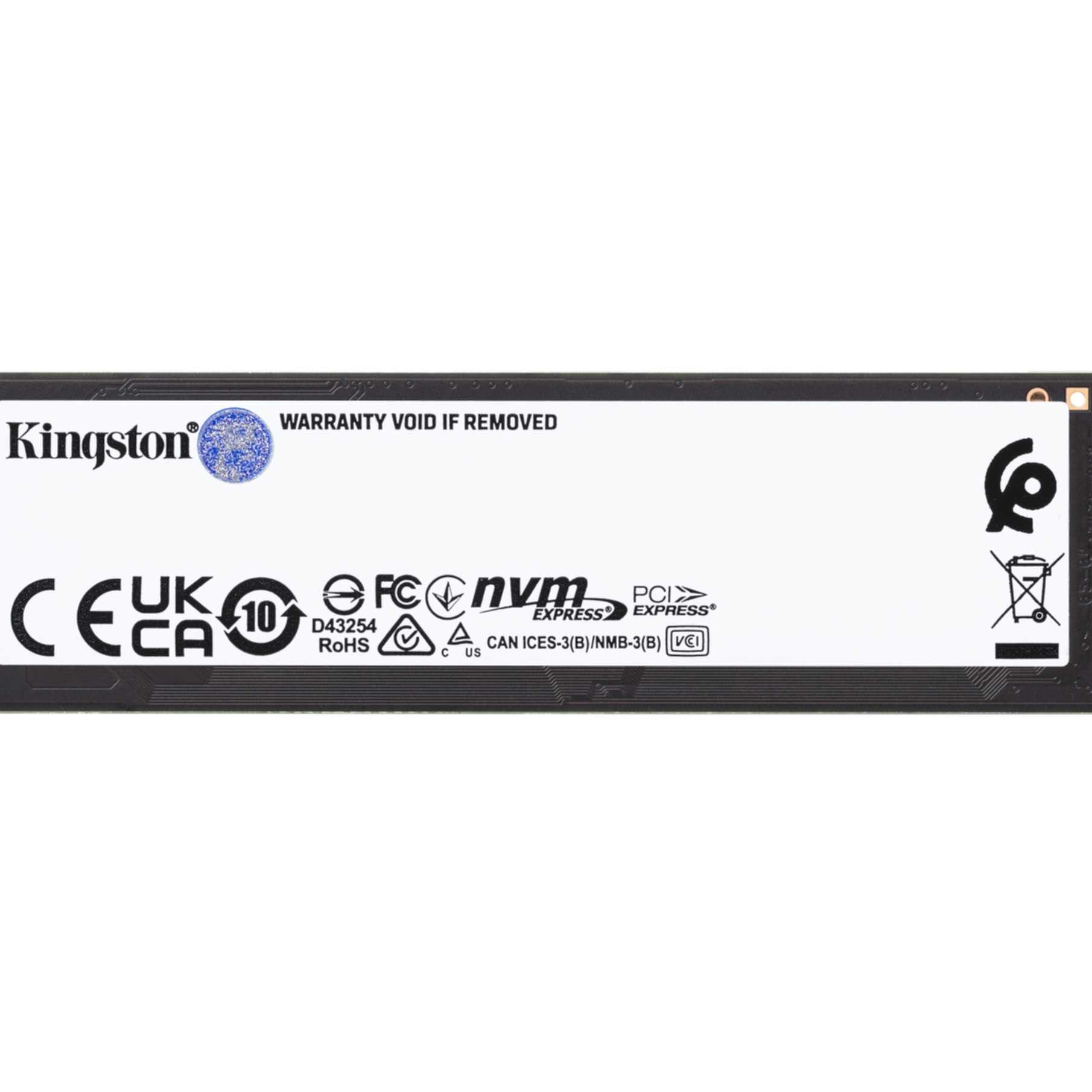 Dysk SSD z marką i tekstem na białym tle.