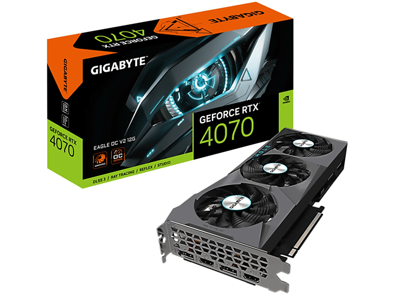 Tarjeta gráfica - GIGABYTE GV-N4070EAGLE OCV2-12GD G10