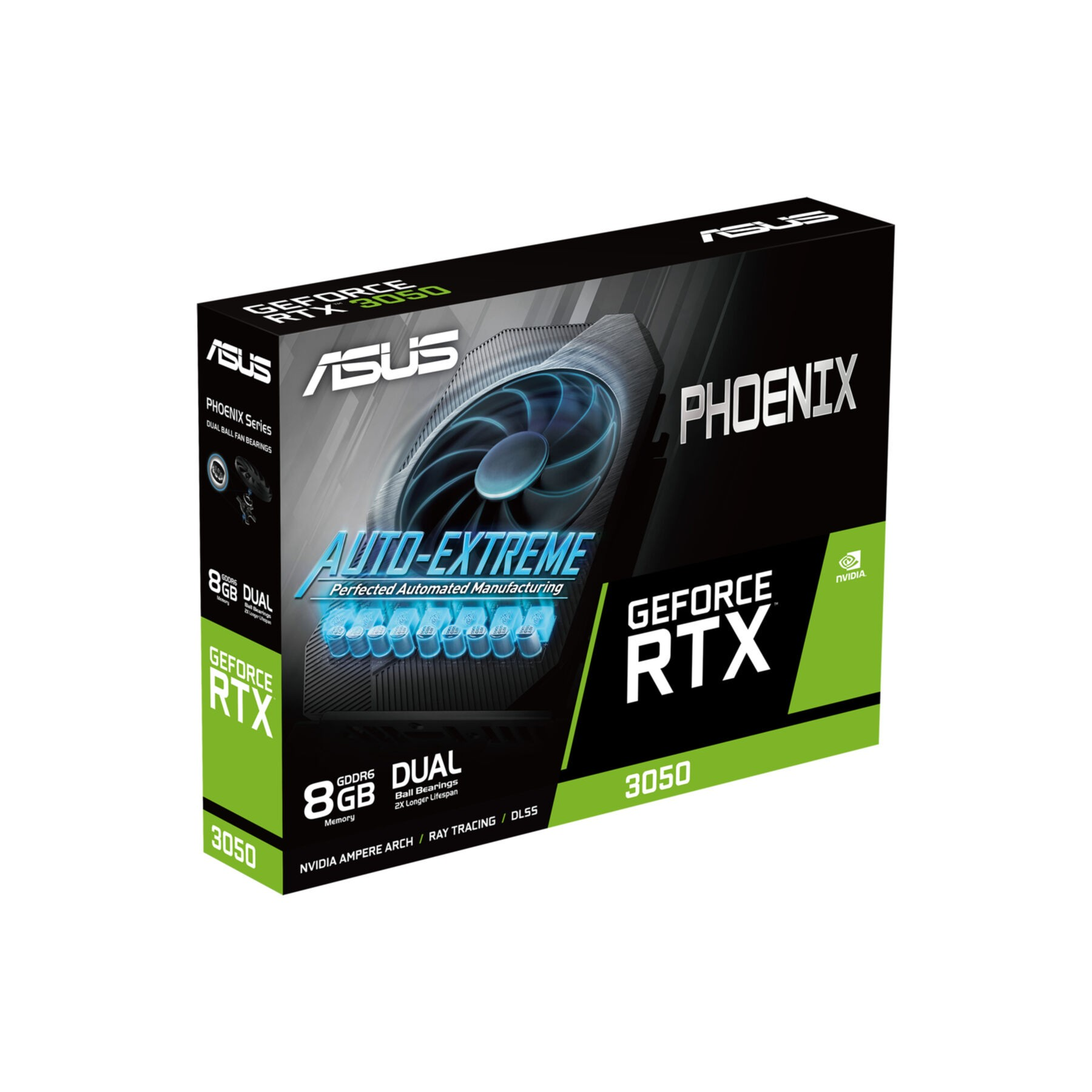 ASUS NVIDIA GeForce RTX 3050 8 GB GDDR6 PHOENIX V2, SCHEDA GRAFICA, 8 GB