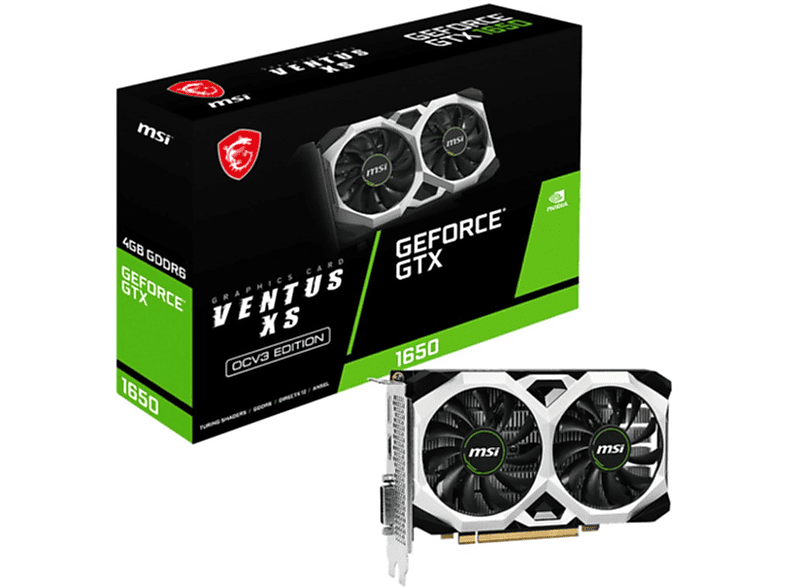 MSI GeForce GTX 1650 D6 VENTUS XS OCV3 (NVIDIA, Grafikkarte) | MediaMarkt