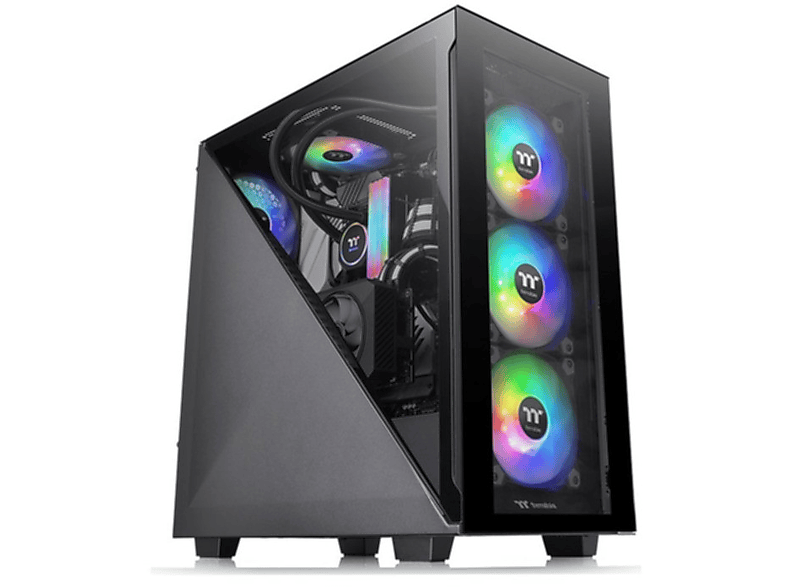 THERMALTAKE Divider 300 TG 3x120mm ARGB Fanlı 2xTG ATX Mid Tower Bilgisayar Kasası