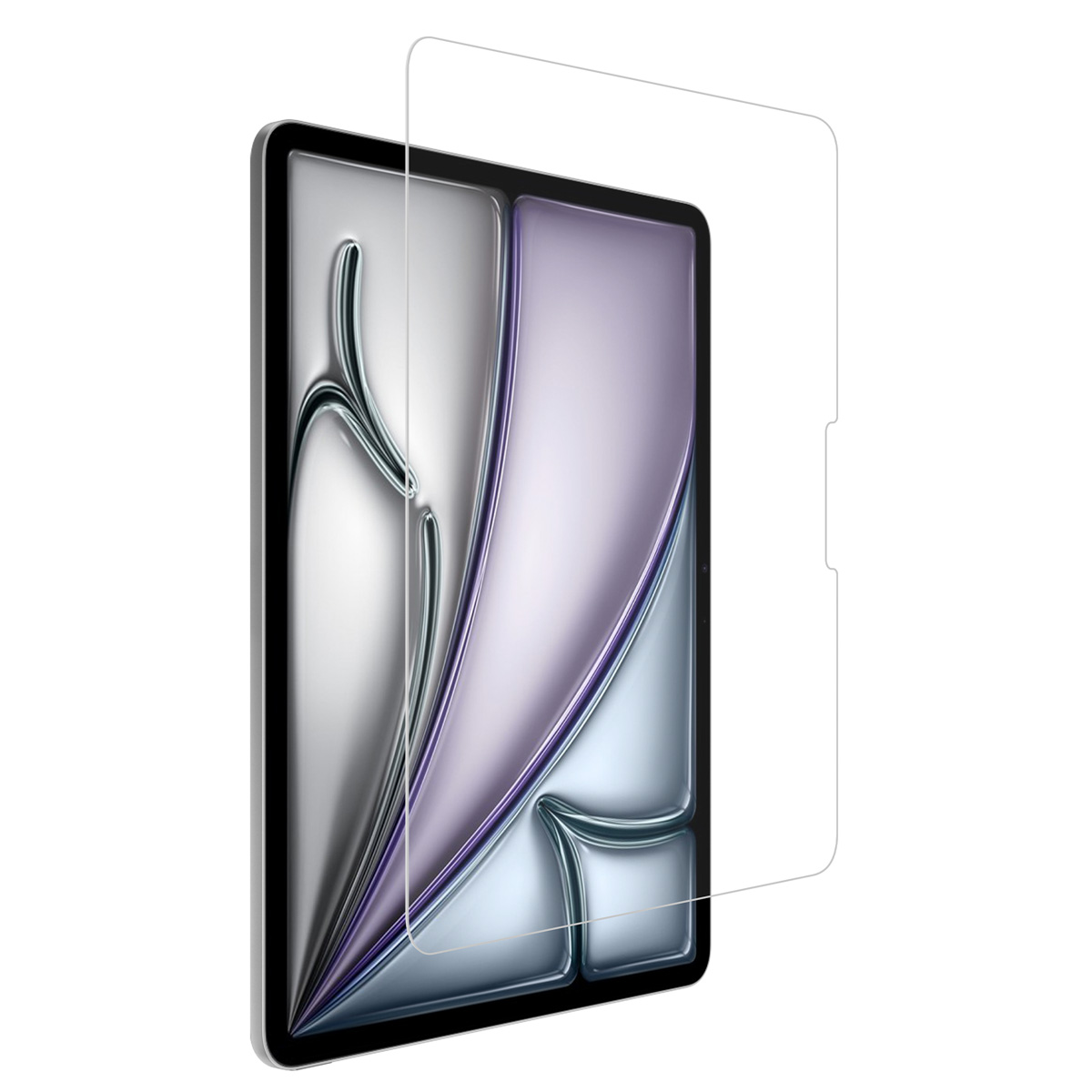 Un iPad con una protezione per lo schermo applicata.