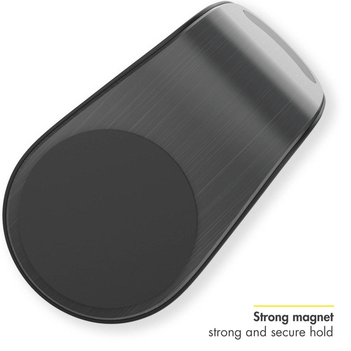 Een magnetische telefoonhouder, met een sterke en veilige grip.