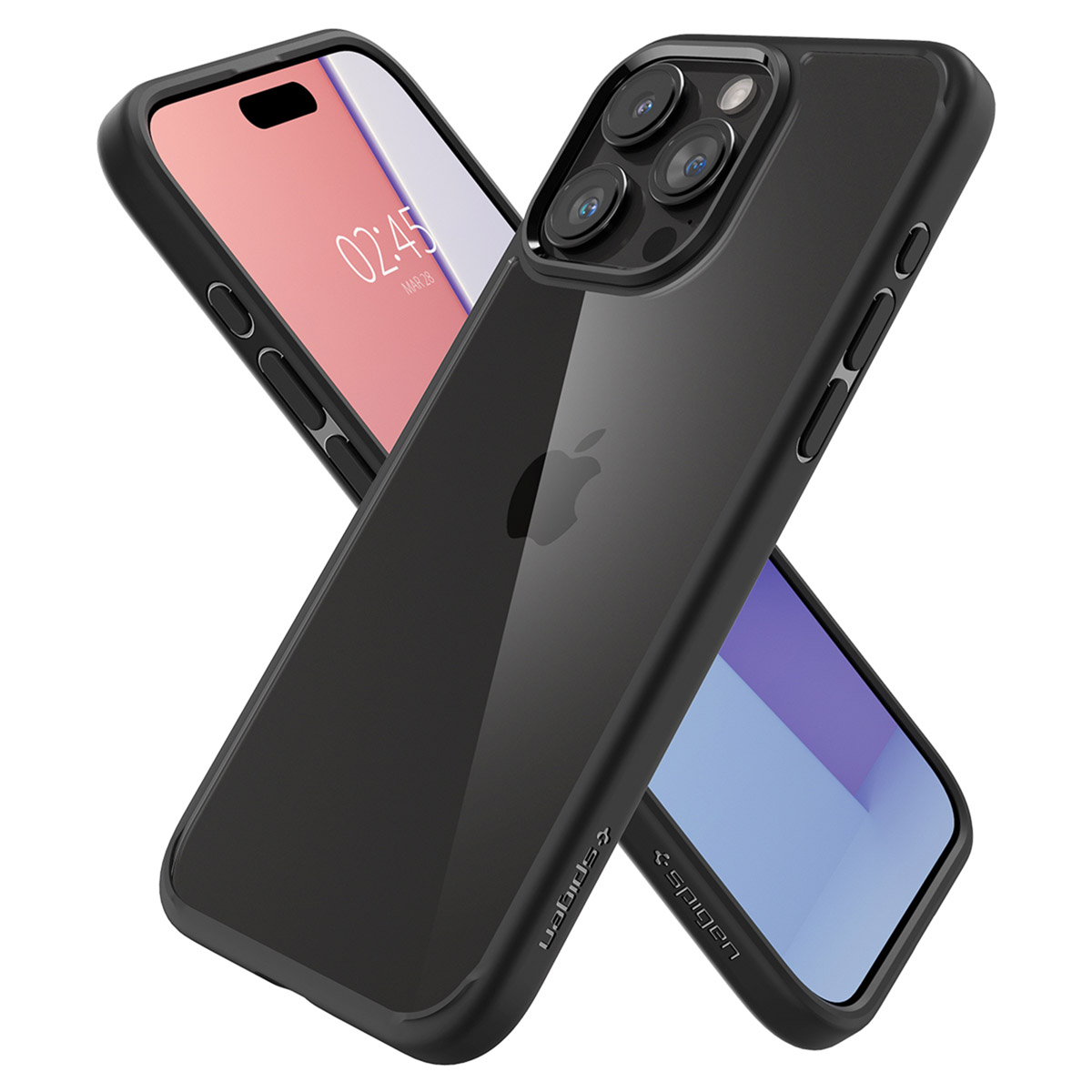 Etui na telefon komórkowy SPIGEN ACS06570 Czarny, Przezroczysty