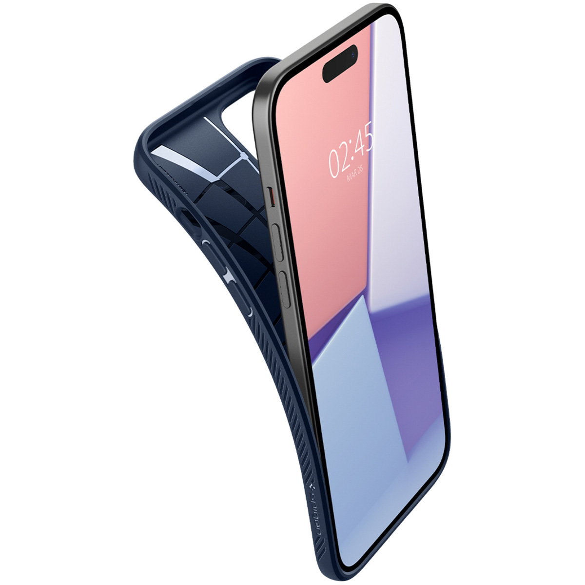 Etui na telefon komórkowy SPIGEN ACS06791 Granatowy (marynarski)