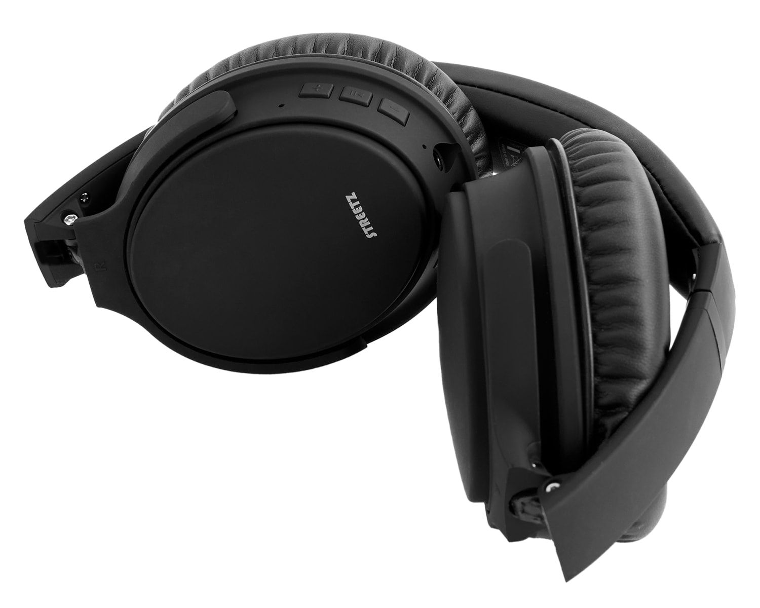 Ein schwarzes Lenco-Radio mit CD-Player, Bluetooth, DAB+, Uhr und Sleep-Timer-Symbolen. Es hat ein digitales Display.