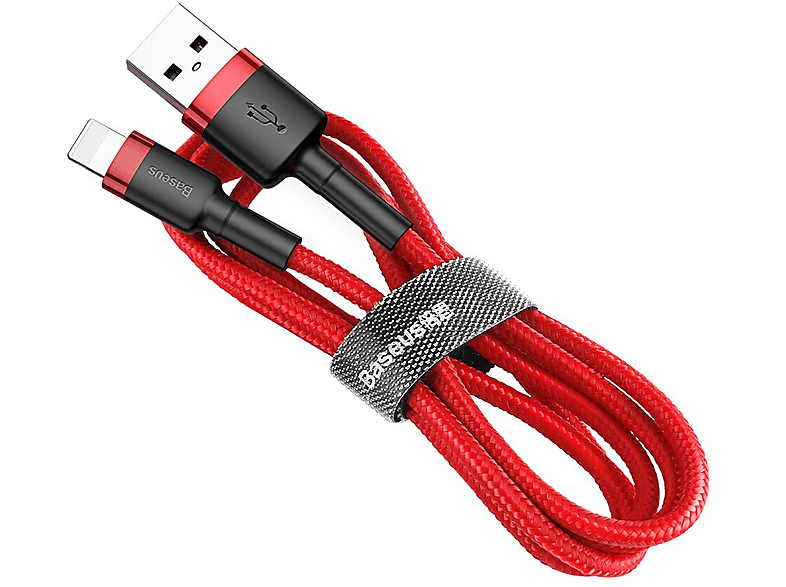 Cable Lightning a USB | BASEUS BAS-129, USB 2.0, Lightning, Black ...