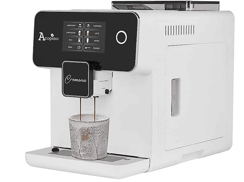 ACOPINO Cremona Weiss Kaffeevollautomat schwarz/weiß