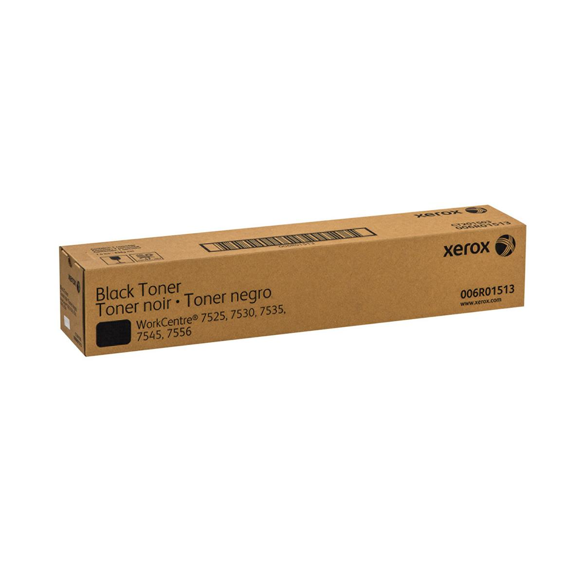 Una scatola di toner Xerox marrone con testo nero, su sfondo bianco, indicante i modelli di stampanti compatibili.